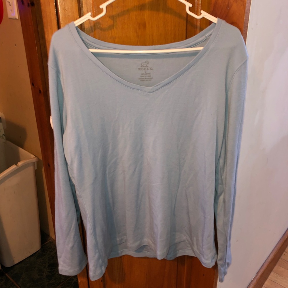 WOOLX 100% Merino Wool women’s large long sleeve top - Picture 5 of 6